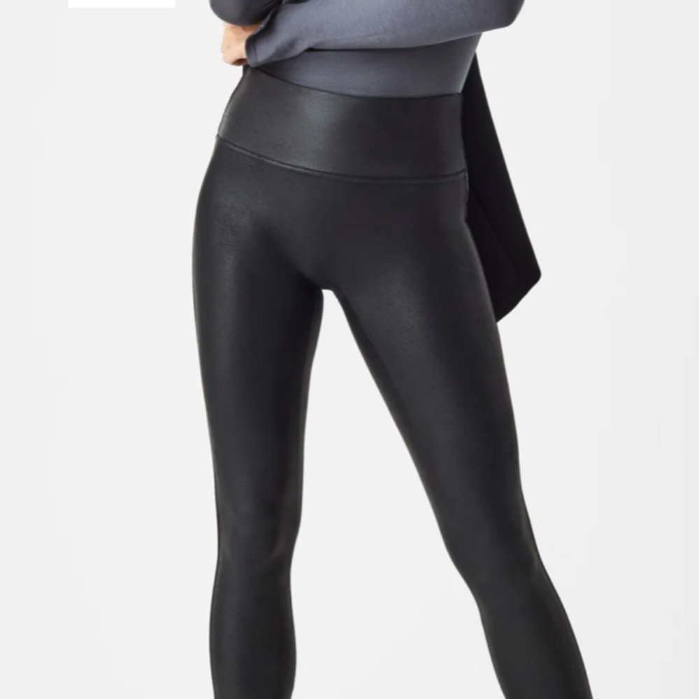 Spanx Faux Leather Leggings size XS black - Picture 4 of 9